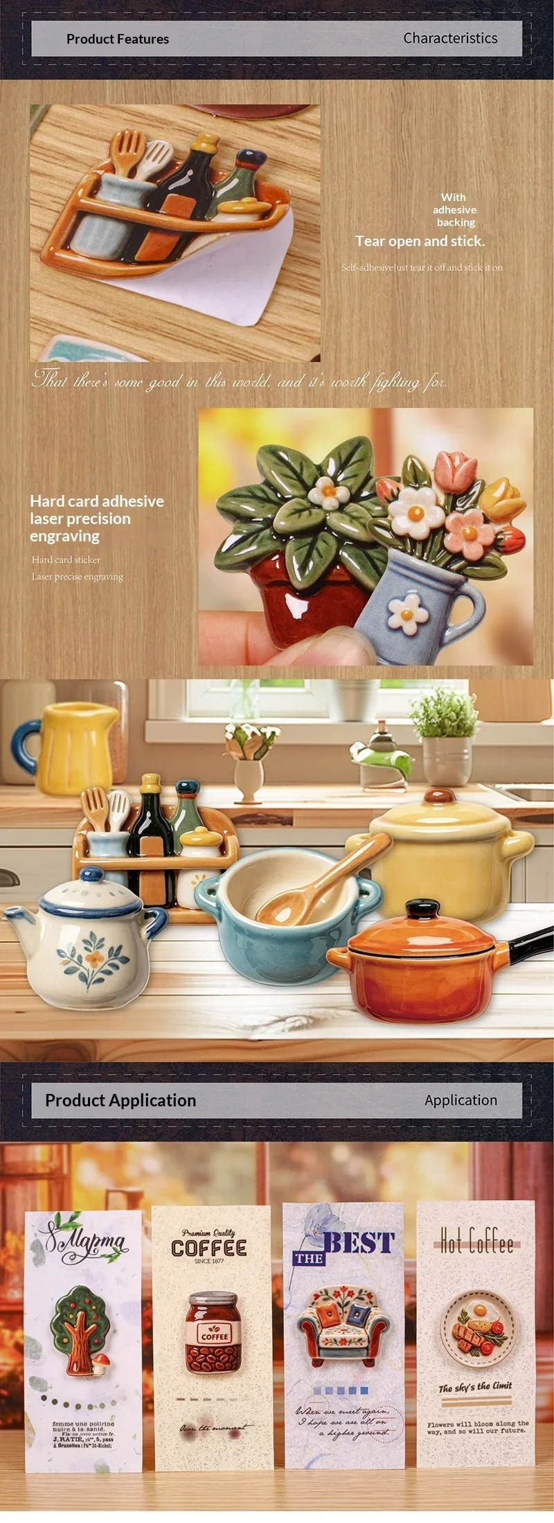 JIANWU Warm Things Small Collection Series Vintage Life Flower Landscape Material Collage Sticker Creative  Journal Stationery