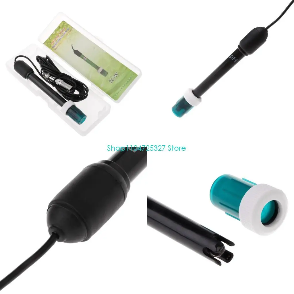 D8KF Electrode 0-14pH Probe with BNC Connector 300cm Cable for General Water Test