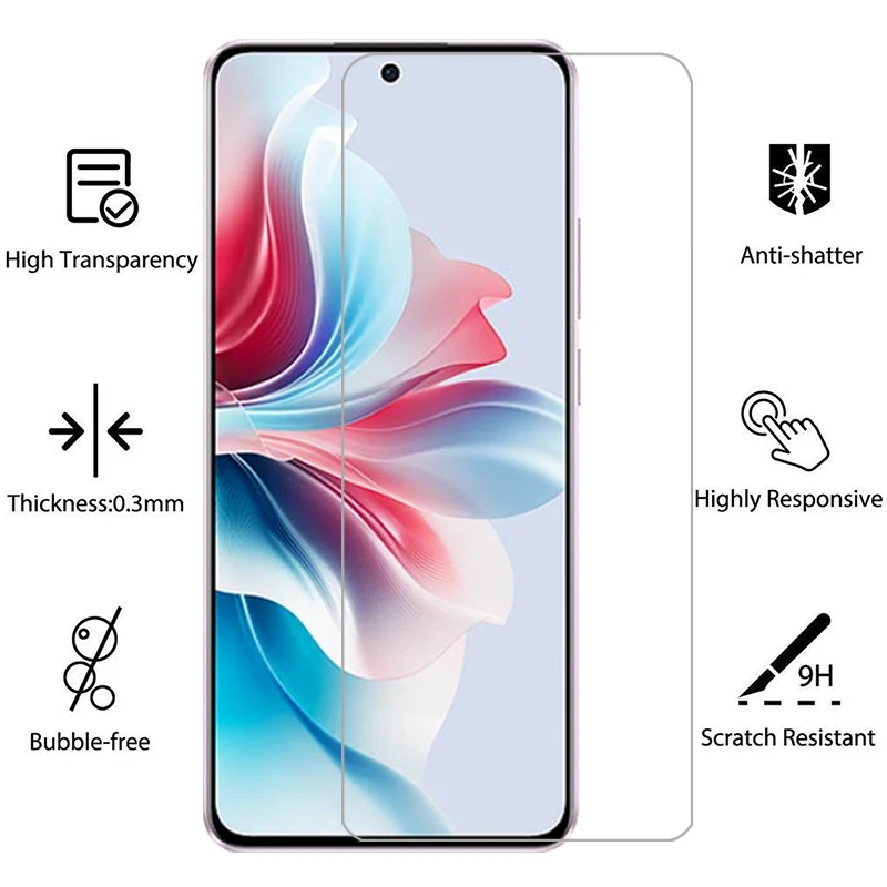 واقي شاشة من الزجاج المقسى لهاتف oppo reno 11f 5g على reno11 11 f f11 reno11f فيلم opp opporeno opporeno11f 5 g #2