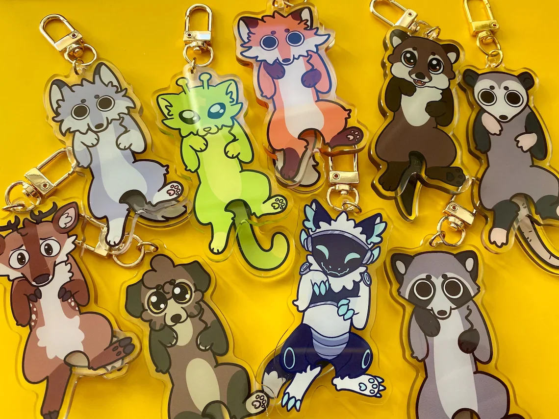 Furry Ita Bag Charm Trendy Plushie Bag Accessory for Handbags