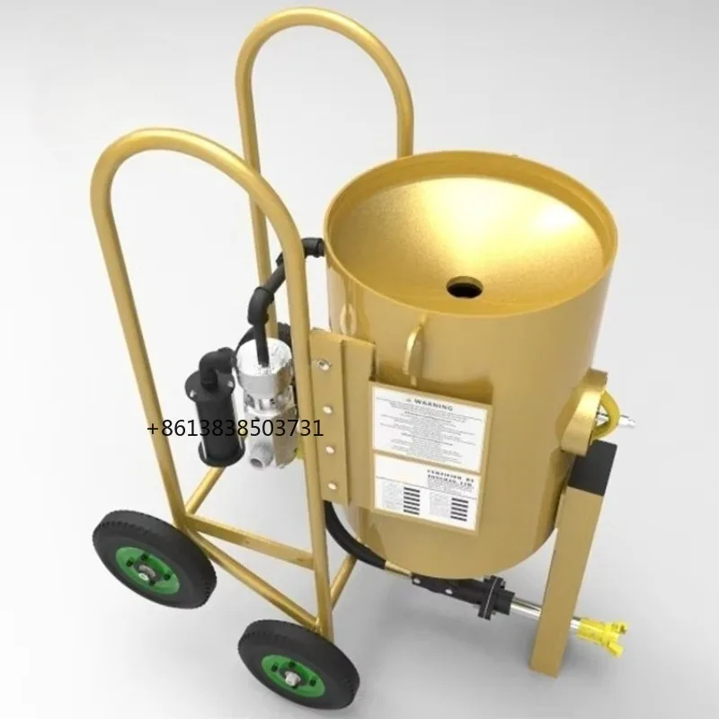 Mobile Sandblasting Industrial Automatic Portable Dry Sand Blasting Machine For Cleaning Steel Wet Sandblast Machine