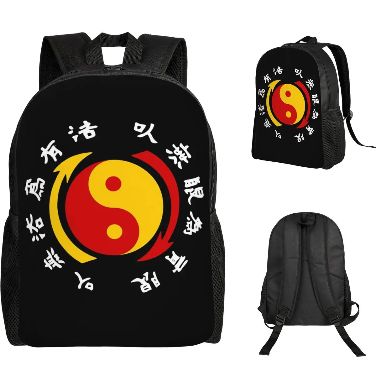 JKD Jeet Kune Do Logo mochila para estudiantes, mochila escolar, mochila de viaje para senderismo para niños y niñas, mochila de moda, bolsos de hombro