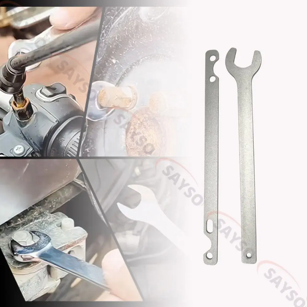 2pc Silver Fan Clutch Nut Wrench And Water Pump Holder Tool Kit Removal 32Mm For Bmw E34 E39 E36 E46 E90