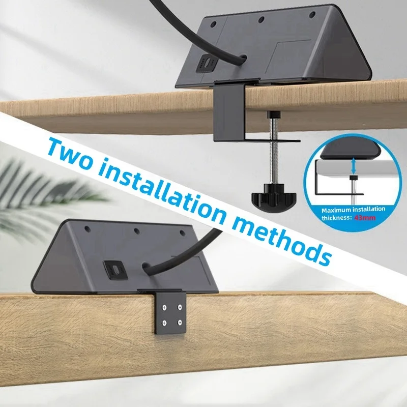 Table Socket US Standard Desktop Power Strip American Socket Power Office Socket Usb Plug Fast Charging Easy To Install
