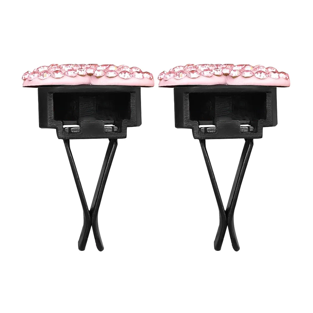 2 قطعة على شكل قلب سيارة معطّر الهواء كليب رائحة زخرفة ديكور داخلي تصميم فاخر العطر الناشر سيارة كليب