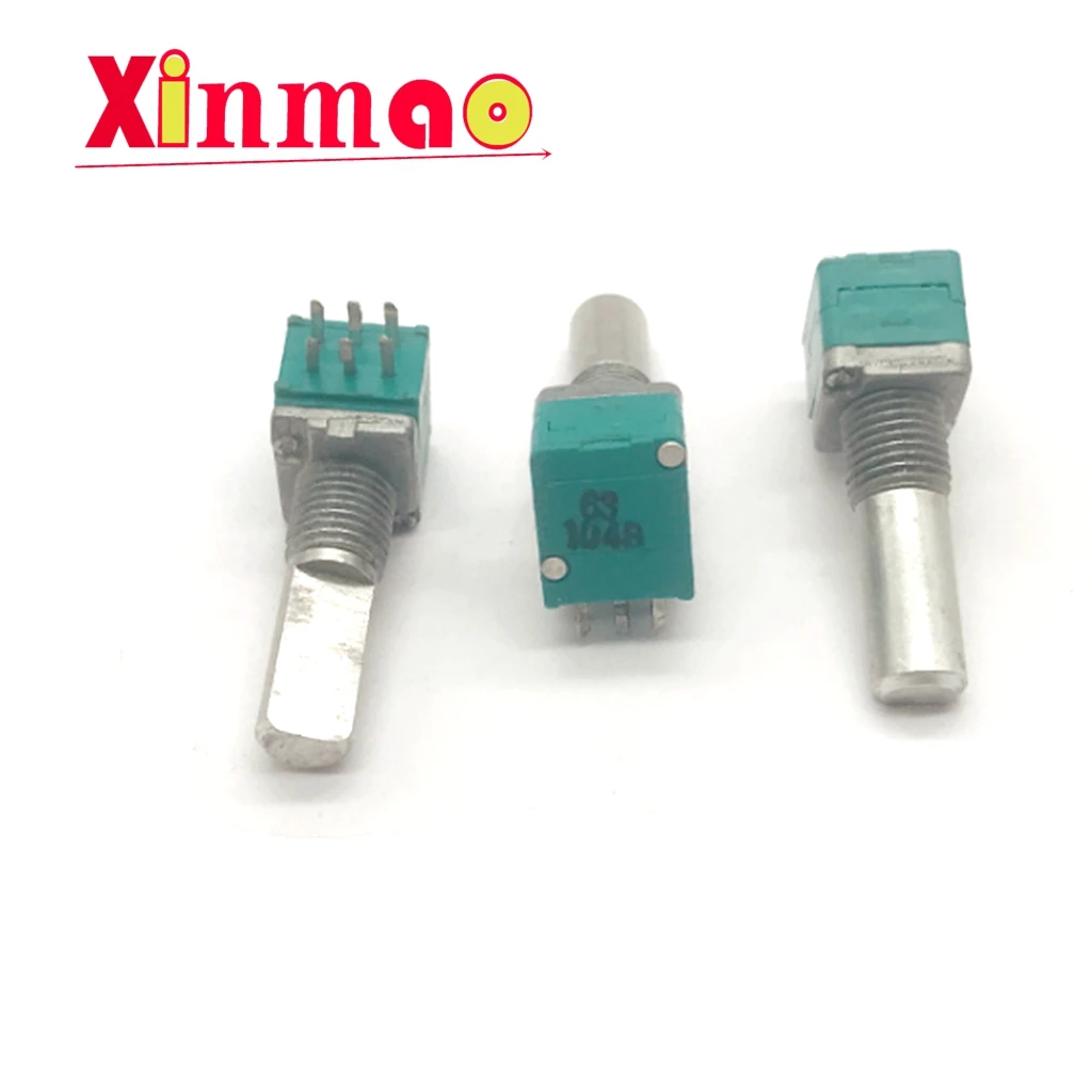 Taiwan Fuhua RK097 Precision Double Potentiometer B100K × 2 with Center Positioning Axis Length 20mm