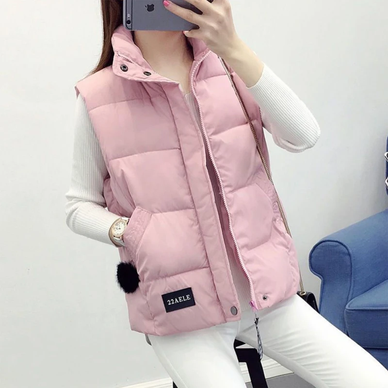 

Spring Autumn Korean Fashion Thicken Waistcoat Women Sleeveless Patchwork Female Jacket Mujer Tanks Street Wear Coats New 2023