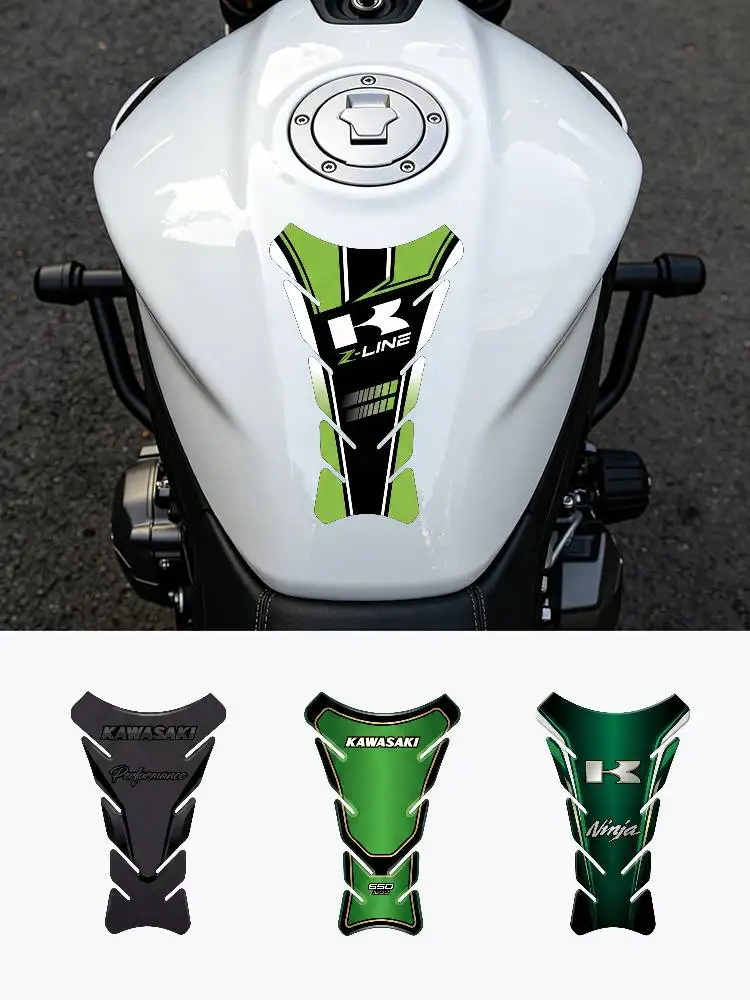Für KAWASAKI Motorrad PVC Tankpad Tankdeckel-Schutz Racing-Aufkleber Universal