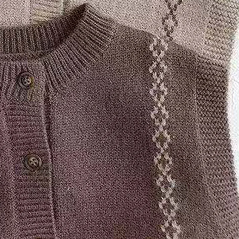 Children's Girls Woolen Vest 2023 Spring and Autumn New Boys Korean Retro Knitted Vest Baby Fashionable Cardigan Fashion Clothes image 6