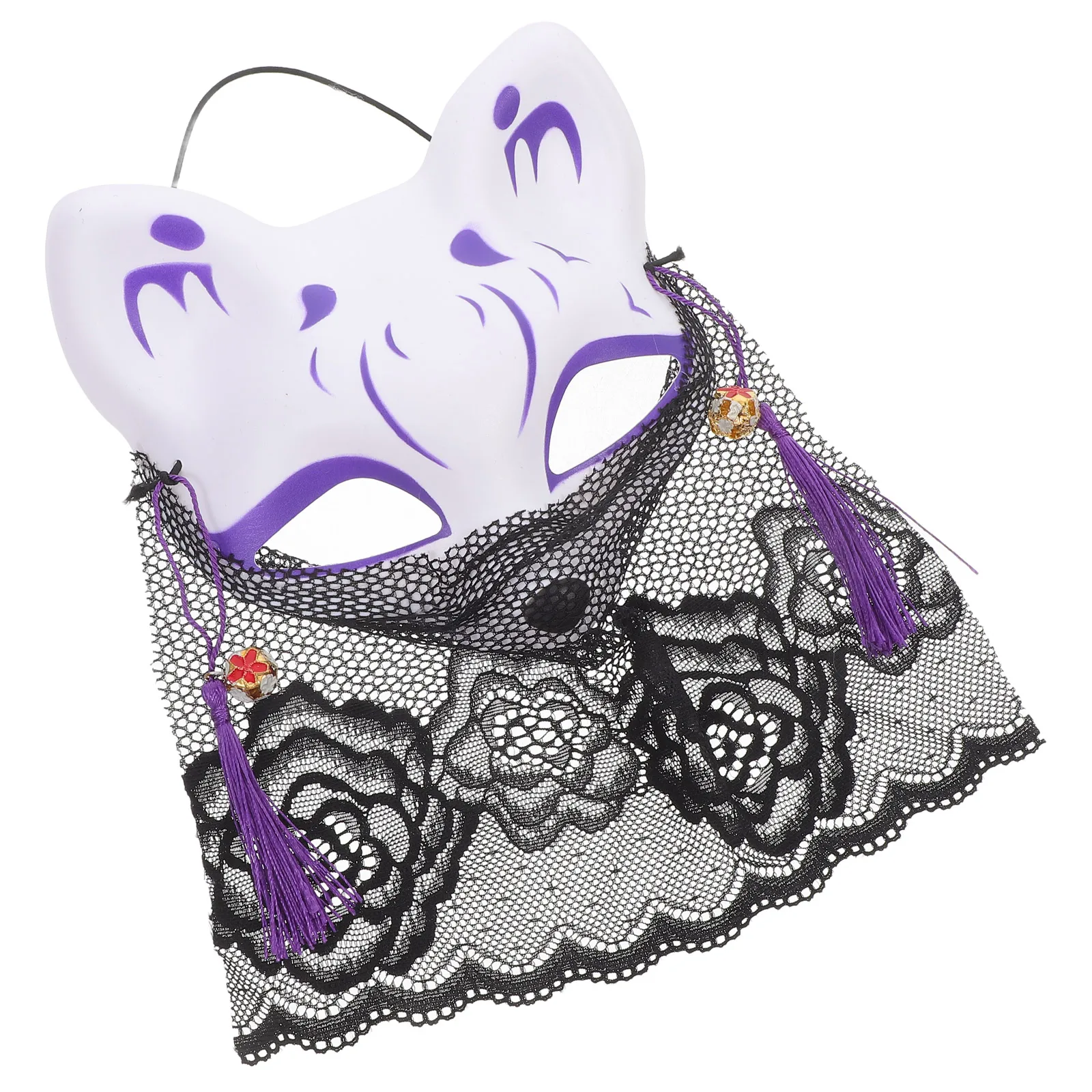 

Fox Masquerade Half Face Mask Cosplay Costume Accessory Artificial Halloween Men and Women