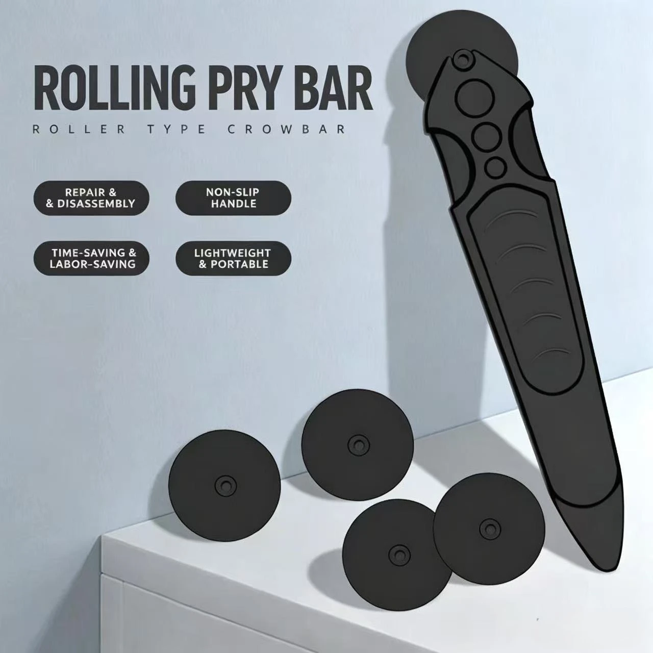 Display Opening Wheel Repair Tools Kit Non-slip Handle Carbon Fiber Roller Lever Wheels For IMac Opening Tools
