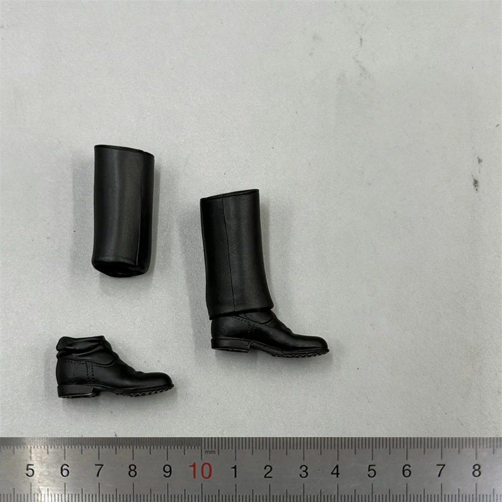 Botas de soldado DID XD80036 para muñeco sniper, negras, sólidas, de PVC, con plataforma de soporte dividible para figuras de 6 pulgadas, DIY 1/12