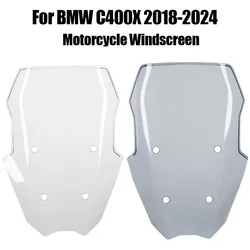 For BMW C400X Windshield Windscreen Front Deflector Protector Wind Screen Shield Motorcycle Accessories 2018-2024
