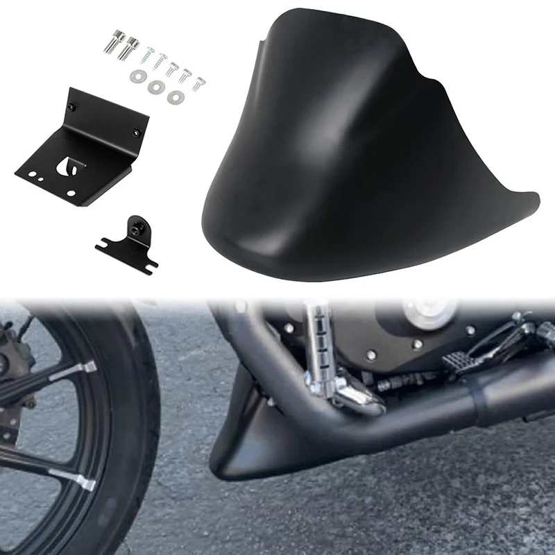 

Motorcycle Lower Front Chin Spoiler Mudguard Air Dam Fairing Cover For Harley 883 XL 2004 2005 2006-2014 Moto Modification Parts