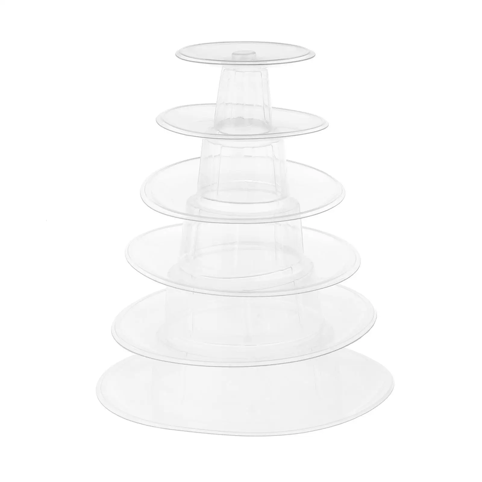 6 Tiers Round Macaron Stand Dessert Cupcake Tray Riser Festival