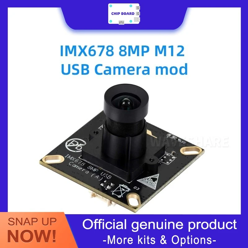 IMX678 8MP USB Camera Module using IMX678 sensor with M12 lens for low-light, high sensitivity.