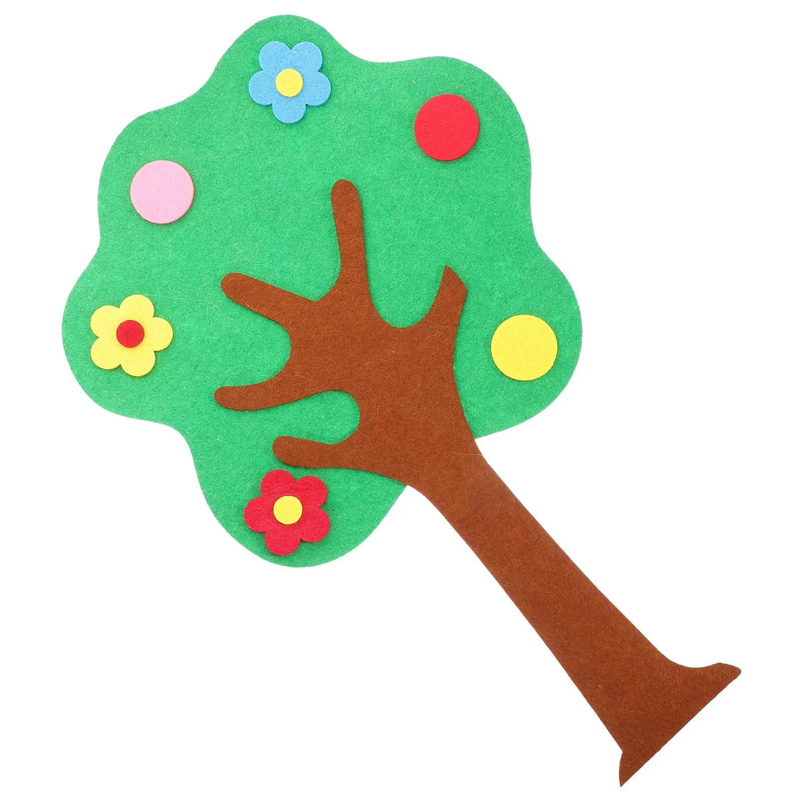 Felt Tree Non Woven Classroom Wall Decor Realistic Design Educational Matching Game Kindergarten Preschool Learning