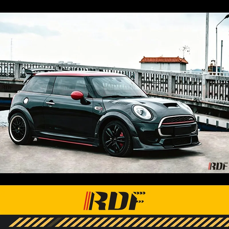 Suitable for 2015-2022 MINI COOPER F56 F55 JCW Modified Carbon fiber Duell AG Side Skirt Apron Extension Lip Trim Accessories