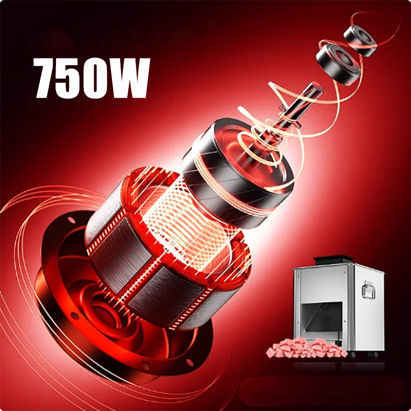 Commercial Meat Cutting Machine Cut Thickness 850W Electric Meat Slicer Cutter Machine