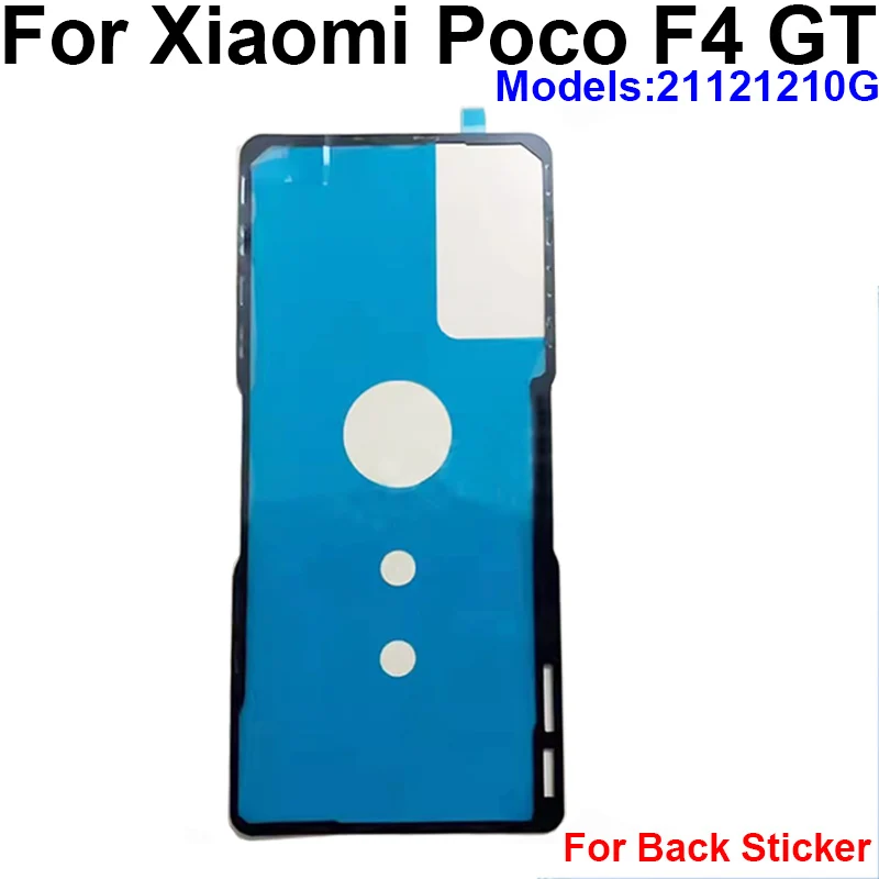 For Xiaomi Pocophone POCO F4 GT F4GT Back Battery Cover Adhesive Glue Tape with Camera Lens Sticker Repaclement Parts