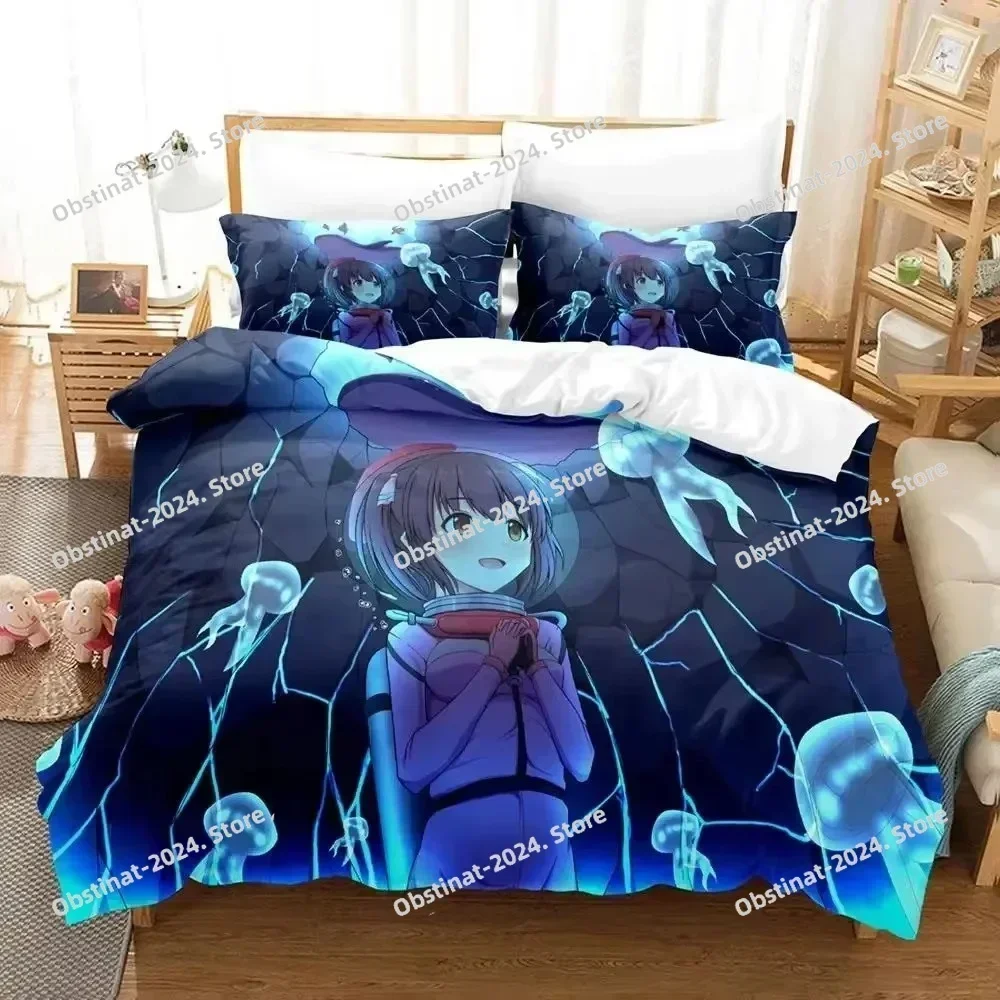 Anime Chieri Ogata Bedding Set Duvet Cover Bed Set Quilt Cover Pillowcase Comforter king Queen Size Adult Bedding Set