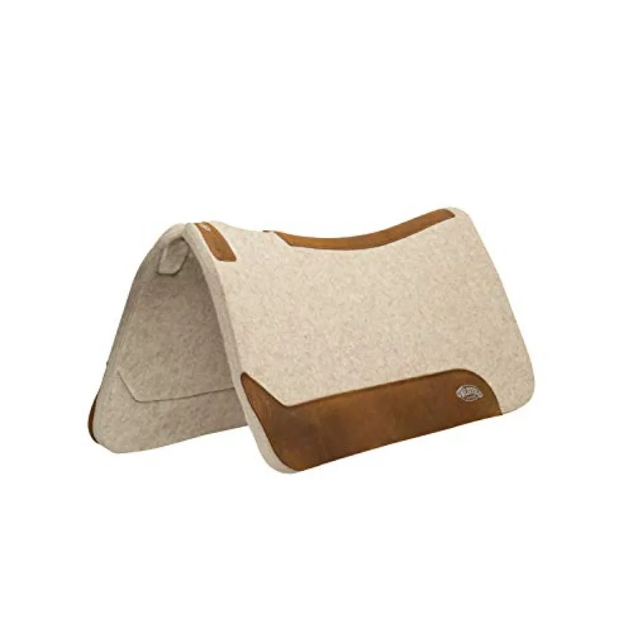 Equestrian fleece-lined acrylic saddle pad 32 x 32 blue for warmth and comfort