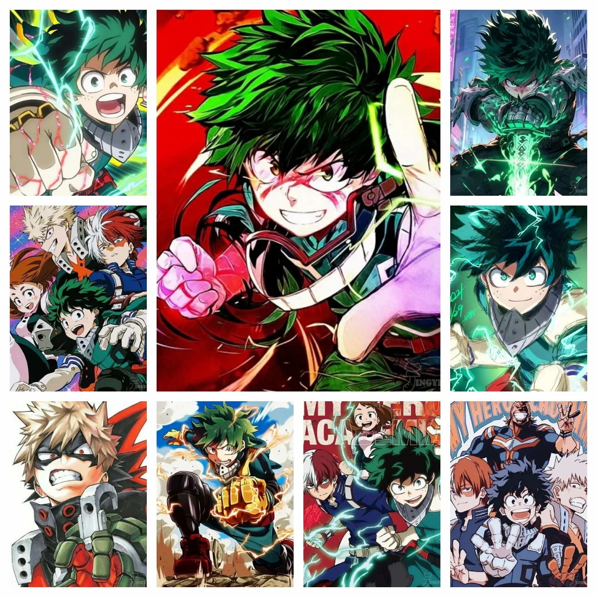 2026 New Popular My Hero Academia 5D Full Drill Diamond Painting DIY Mosaic Frameless Home Wall Art Decoration Holiday Gifts