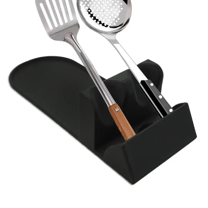 

Cooking Utensil Holder Kitchen Utensil Holder Storage Stand Double Slot Rack Storage Organizer Display Stand Farmhouse Decor For