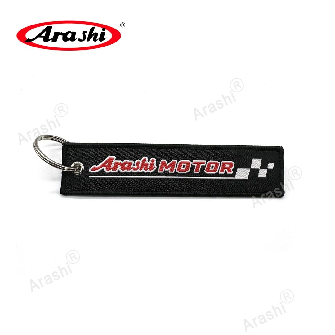 Arashi Logo Keychain Motorcycle Car Key Ring Holder Double Side Tag Fashion Keyring For Men Rider Gift Motorbike Accessories