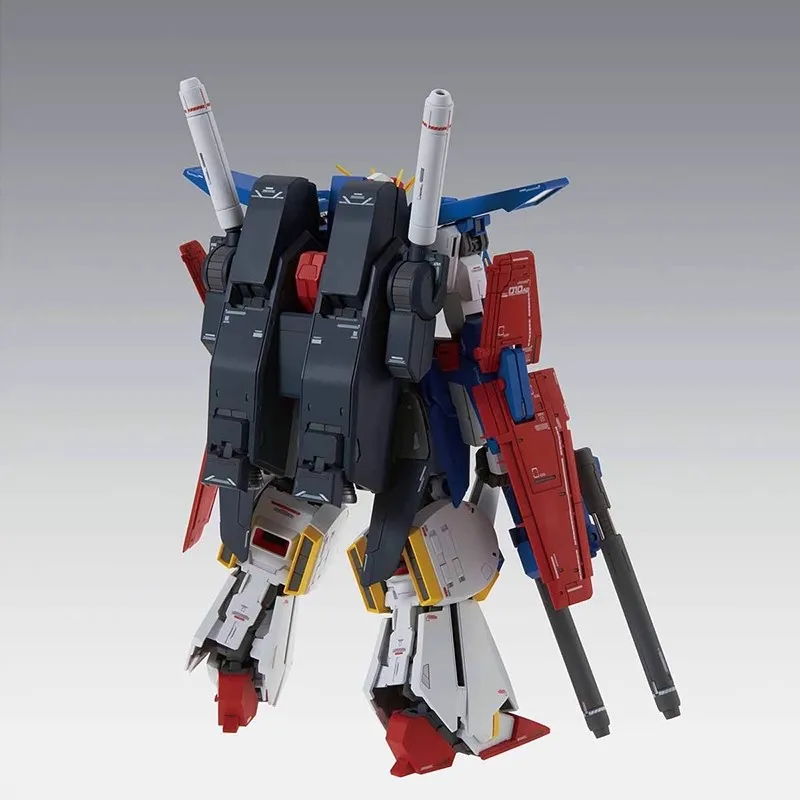 Bandai Original MG Master Grade série MG196 MSZ-010 ZZ Gundam Ver.KA Anime figurines d'assemblage modèle jouets modèle à collectionner