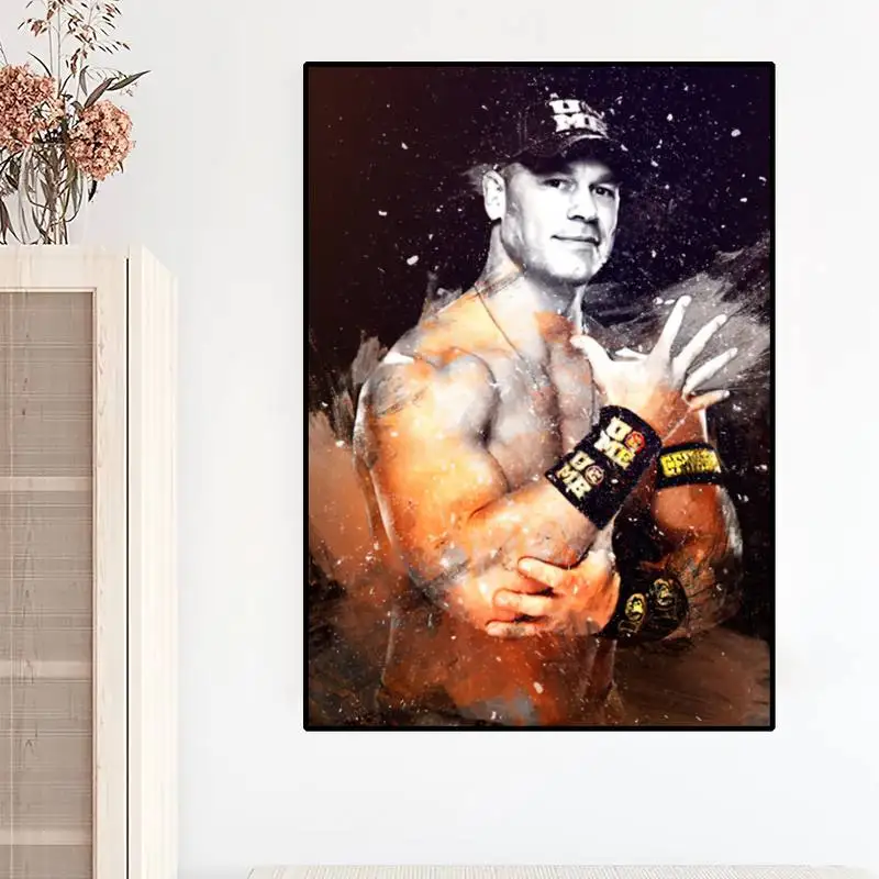 Professional wrestling J-John C-Cena POSTER Prints Wall Painting Bedroom Living Room Wall Sticker Small