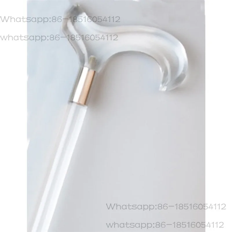 Crutches Crystal Canes Crutches Elderly Canes Acrylic Outdoor Crutches Wooden Non-slip
