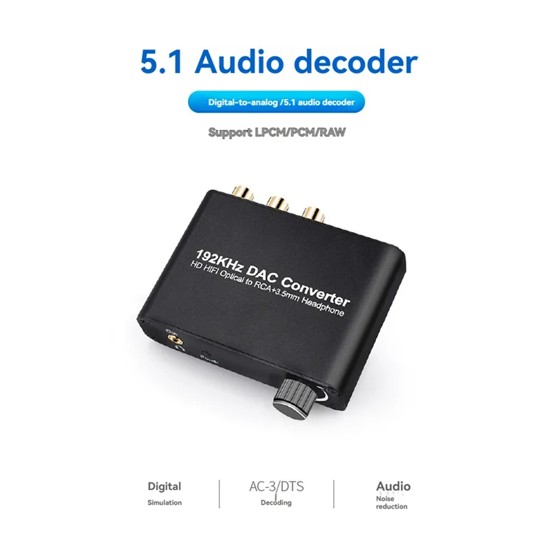 B04B-3.5Mm Jack DAC Audio Decoder Audio Decoder With Volume Control Converter For Public Places