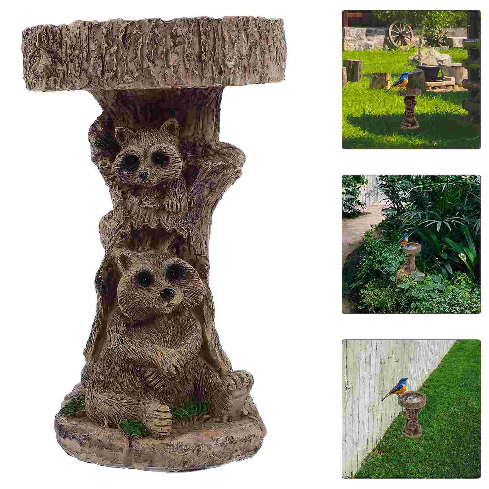 

Raccoon Resin Ornament Hummingbird Feeders for Outdoors to The Garden Decor Craft Bath