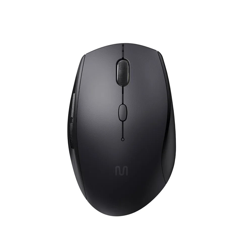 Wireless Mouse MS400 1600 DPI 6 Buttons and Click Silent Black-MO381