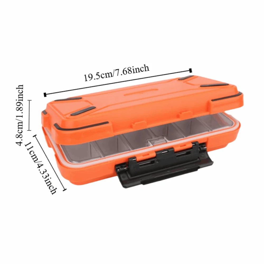 Picture 7: Durable Waterproof Fishing Lure Box ABS 30 Compartments Lure Organizer Double Sided Bait Storage Case Lure Storage