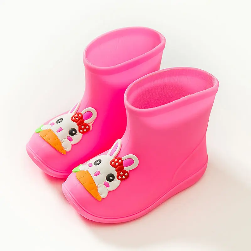 Botas De Lluvia Child Cartoon Rain Boot Anti Slip Boy Water Shoe Fashion Rubber Boot for Children Waterproof Water Boat Kid Shoe