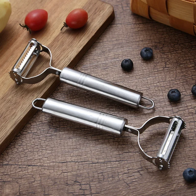 1Pc Stainless Steel Kitchen Fruit Vegetable Peeler High Quality Multifunctional Shredding Peeler Home Kitchen Vegetable Tools