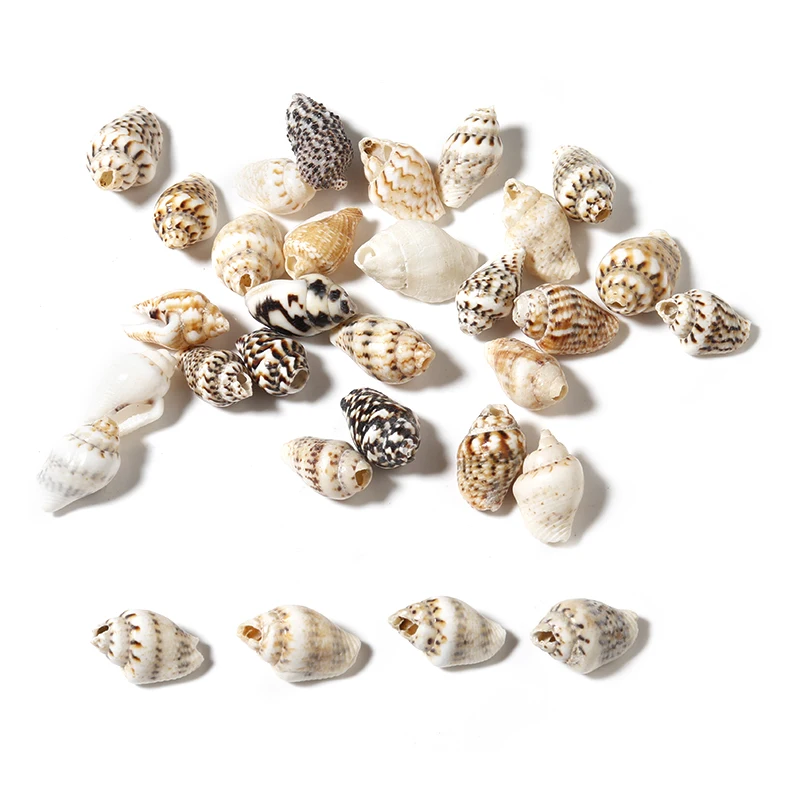 100Pcs Sea Shell Charms Tiny Conch Cowrie Shells Beads For Jewelry Making Accessories DIY Necklaces Bracelet Pendants