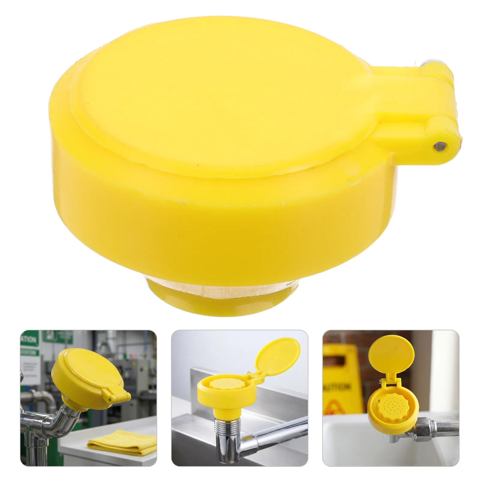 Emergency Eye Wash Spray Head Sealing Nozzle Set Deck Mount Easy Install Lab Workshop Replacement Part Filter Screen Anti