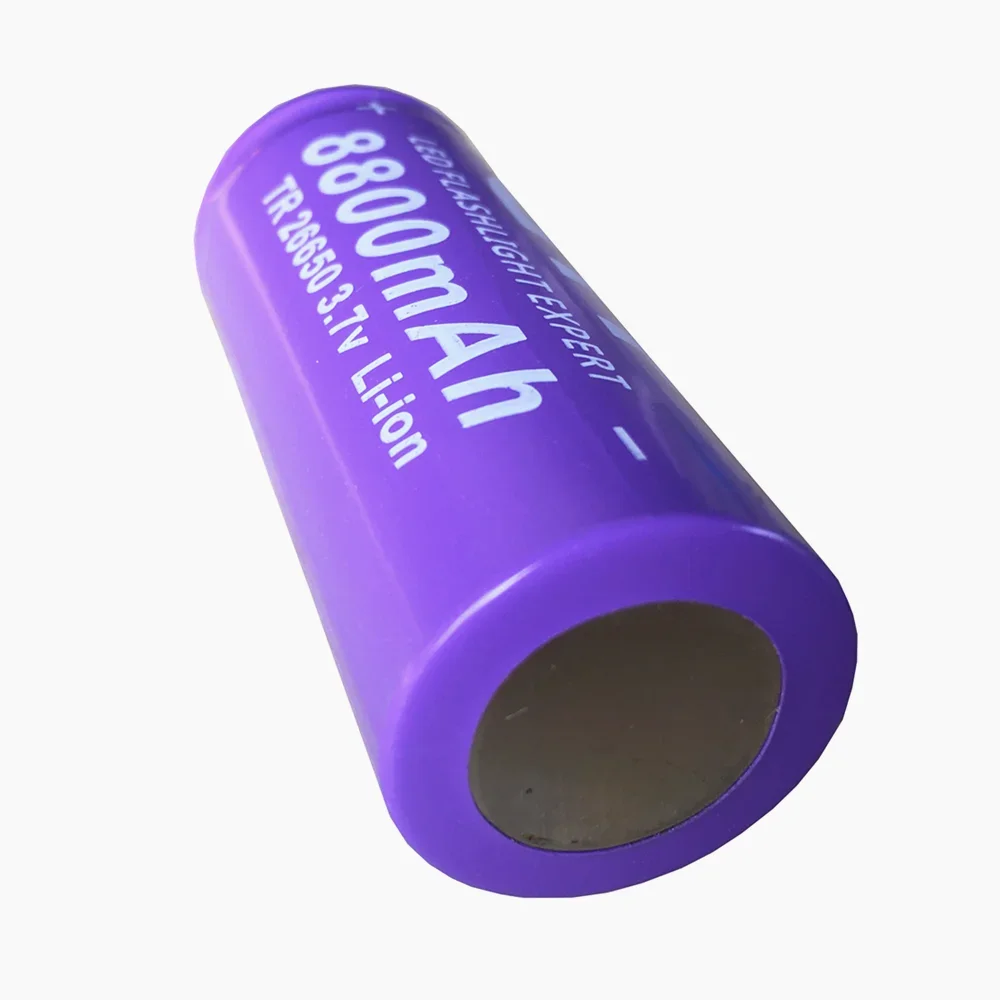 Akumulator litowo-jonowy do latarki LED Latarka 3,7 V 26650 Akumulator 8800 mAh