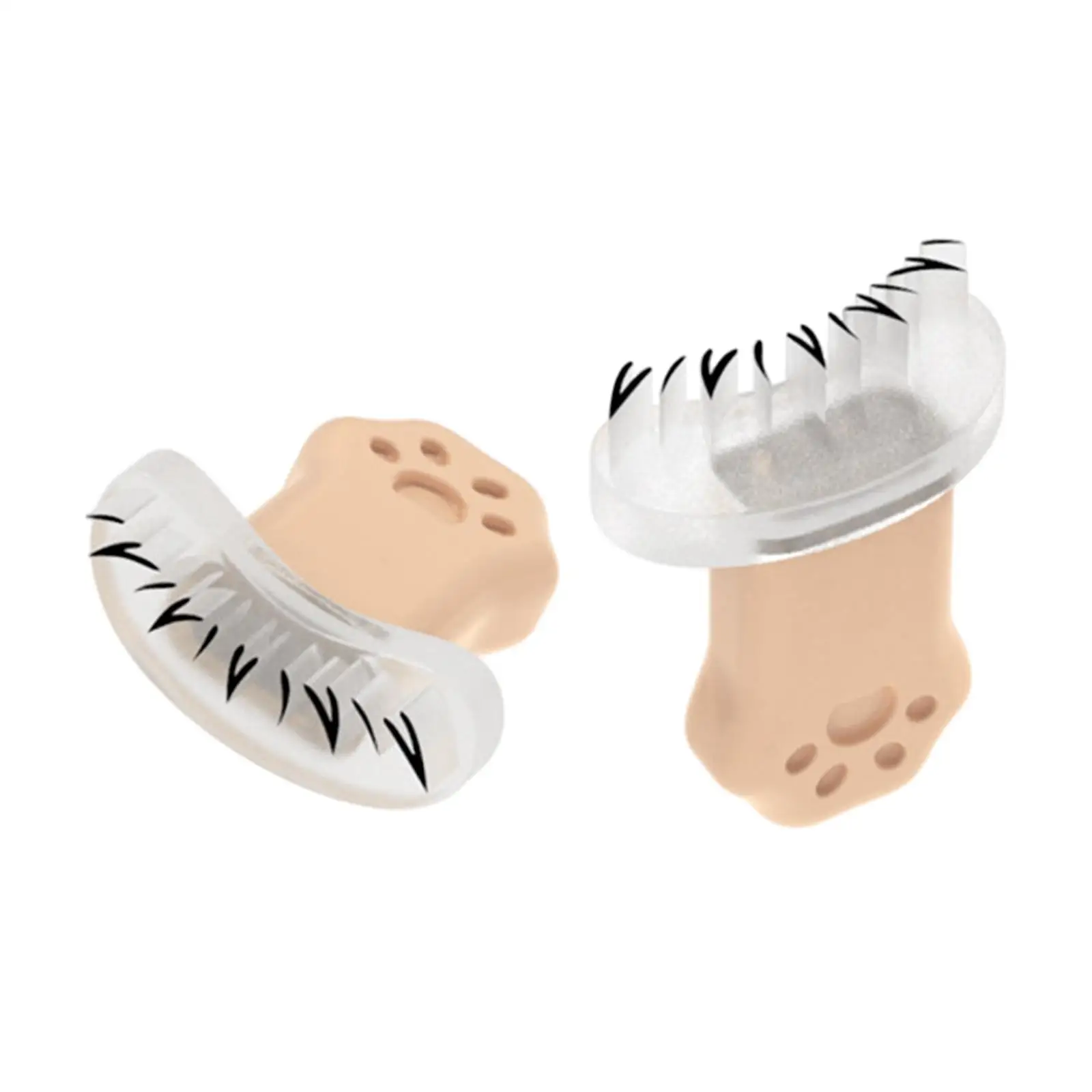 2 Pieces Lower Eyelash Stamps Tool Reusable for Make up Woman Girl Exercise