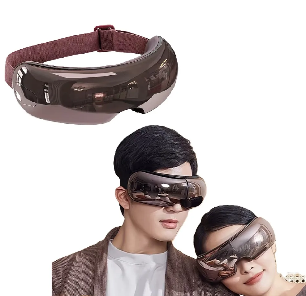 Eye Massager Airbag Massage Hot Compress Eye Mask BT Intelligent Voice Home Visual Protector Musical Function