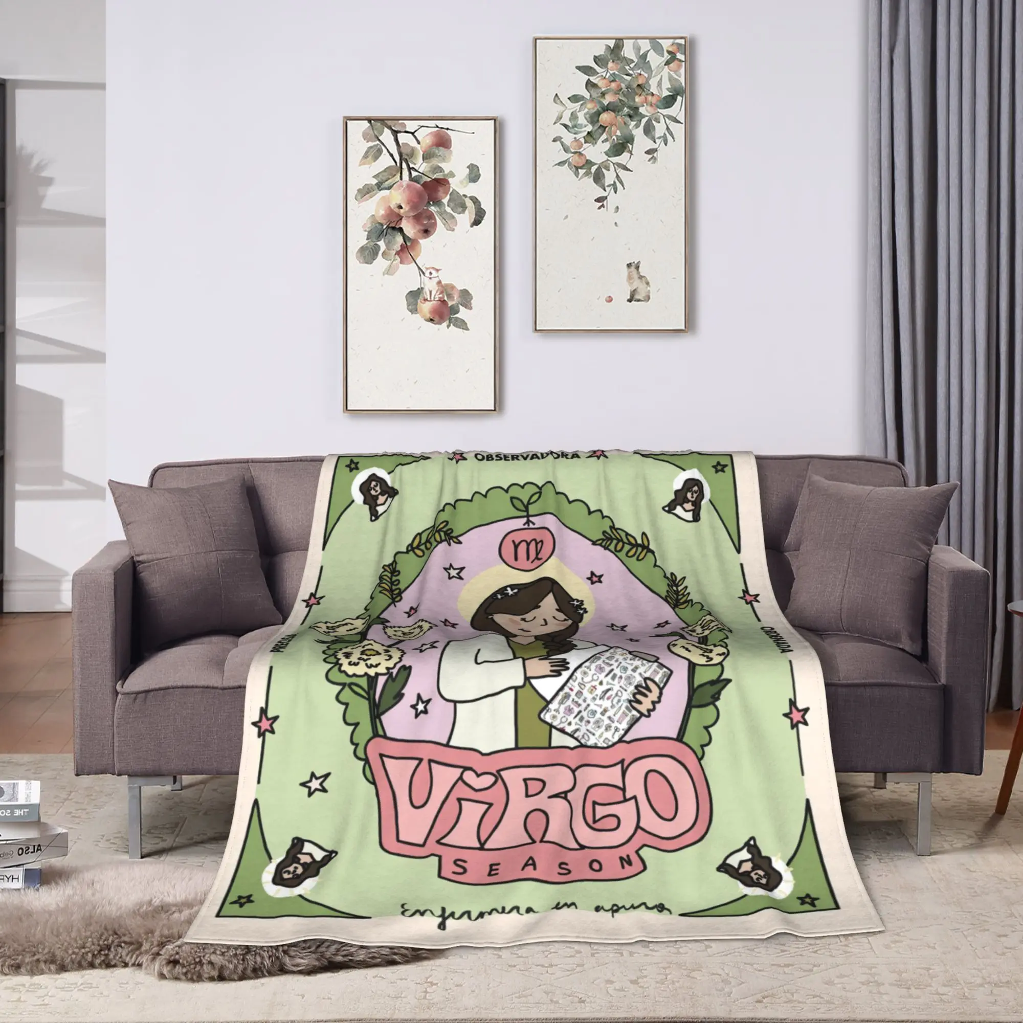 Custom Enfermera En Apuros Doctor Nurse Medicine Super Warm Blankets Plush Bedding Throws Flannel Bedspread Bed Cover
