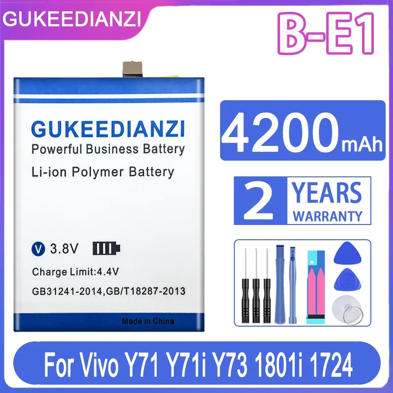 

Запасная батарея GUKEEDIANZI, модель 4200 мАч для Vivo Y71, Y71i, Y73, 1801i, 1724