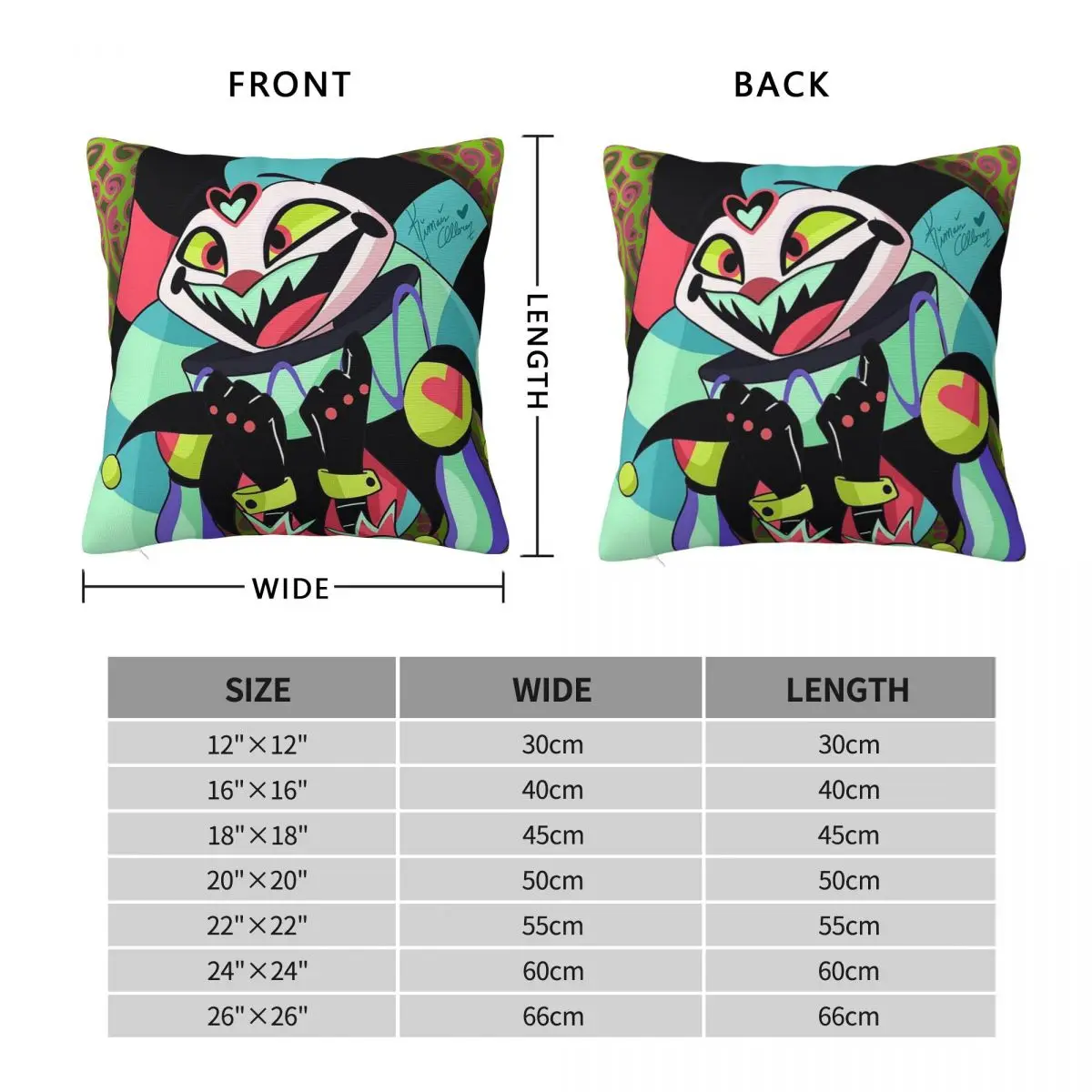 Excited Fizzaroll Square Pillowcase Pillow Cover Polyester Cushion Zip Decorative Comfort Throw Pillow for Home Sofa