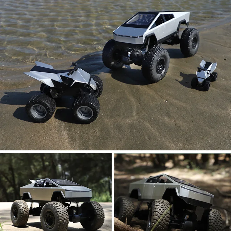 1/14 2.4G RC Motorcycle Off-road Truck High Speed Four-wheel Drive Climbing Vehicle With Lights Sound Kids Toys Boys Game Gift