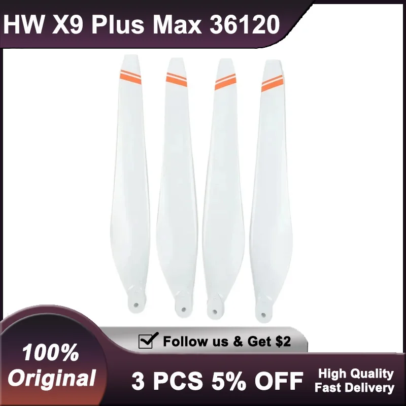 

Hobbywing X9 Plus MAX 36120 Carbon Fiber Drone Propellers UV-Resistant White Blades for Agricultural Drones
