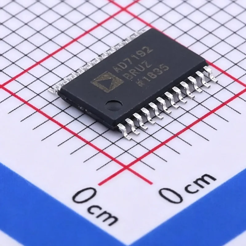 5PCS/LOT AD7192BRUZ-REEL marking AD7912BRUZ 24 Bit Analog to Digital Converter 2, 4 Input 1 Sigma-Delta 24-TSSOP