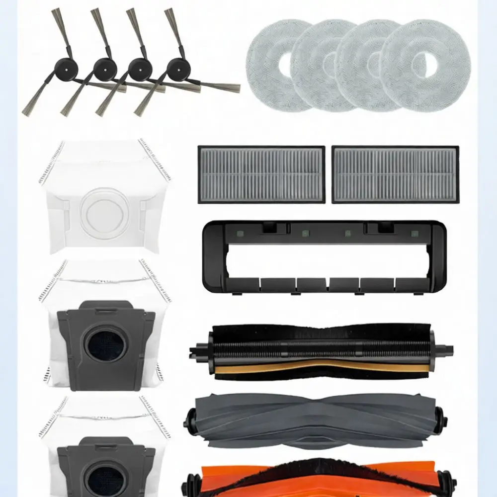 Replacement Tool Kit For Dreame X40 Ultra Vacuum Cleaner Parts Including Mop Pads Dust Bags Filters Side Brush Accessories